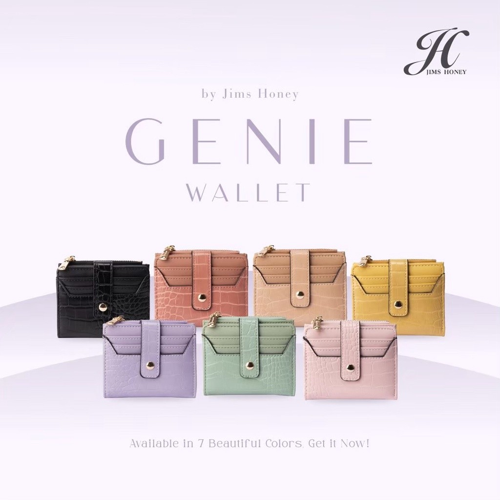 JIMS HONEY GENIE WALLET Dompet Kartu Wanita Mini Jimshoney Terbaru