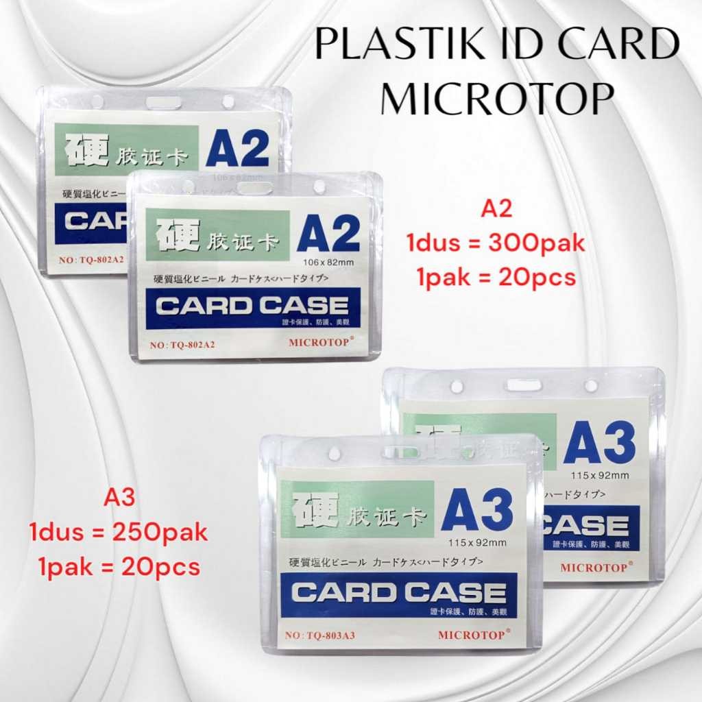 

[SDW] pekanbaru/MICROTOP PLASTIK ID CARD A2/PLASTIK ID CRAD A1/A2/A3 MIKA BENING