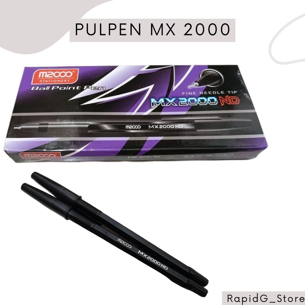 

Pulpen Ozzie-9000 Original | 1 Box Isi 12 Pcs Pena Kantor & Sekolah Tinta Halus