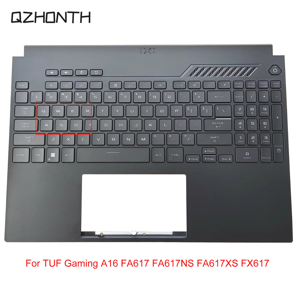 New For ASUS TUF Gaming A16 FA617 FA617NS FA617XS FX617 Palmrest Upper Case with Backlit Keyboard Bl