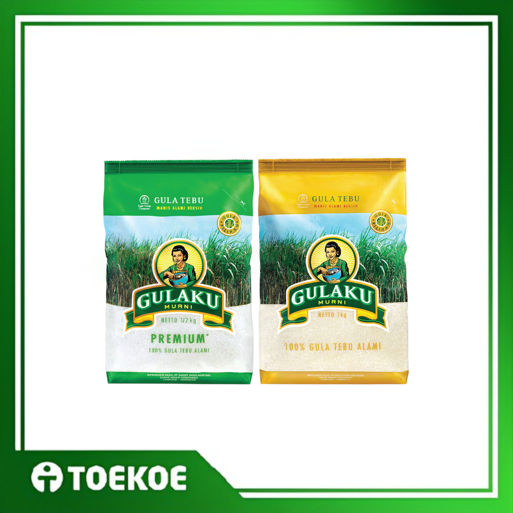 

TOEKOE Gula Pasir Gulaku 500GR Kuning Hijau Premium