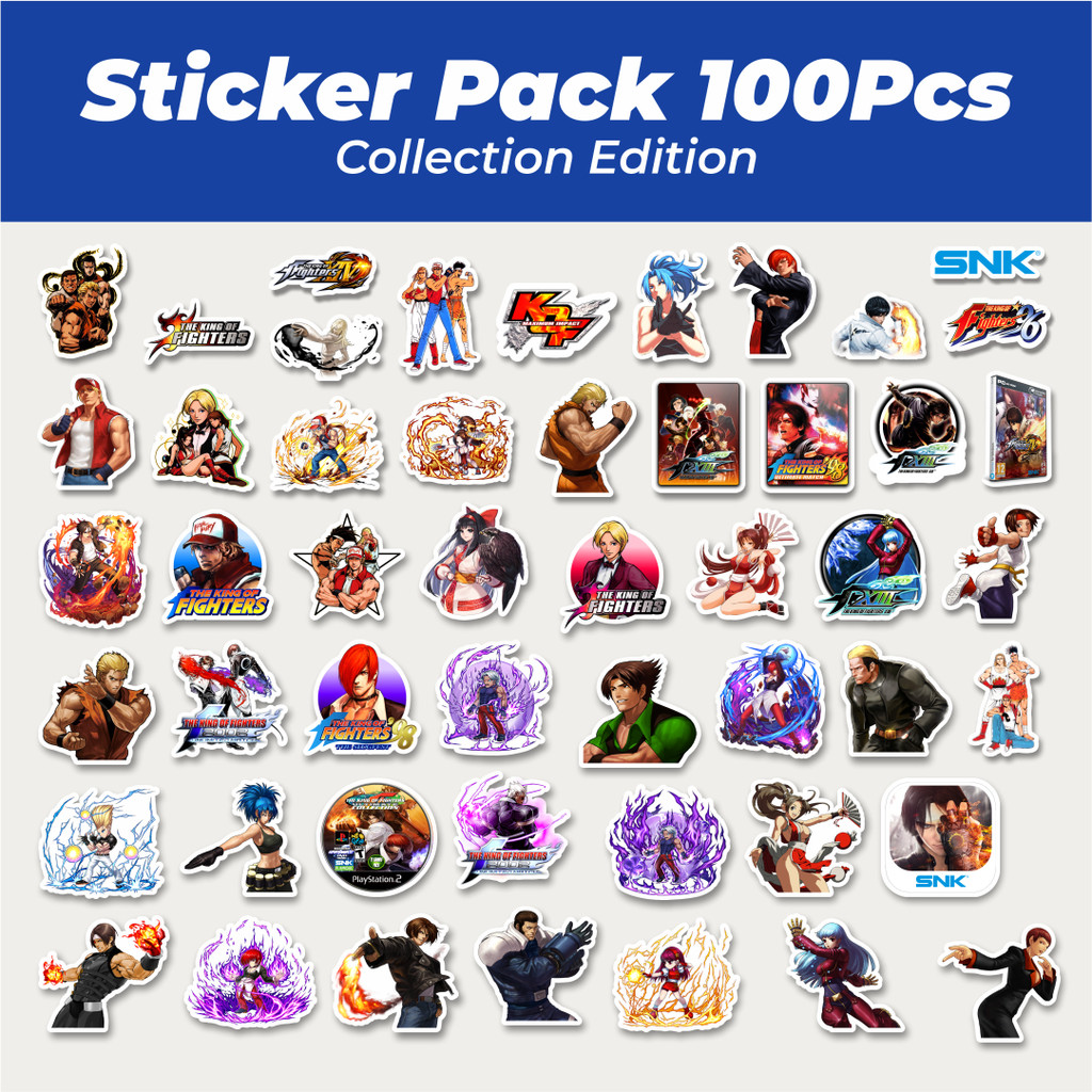 

Hot Stiker Game Series King Of Fighter Character Mix 1 Lucu Anti Air Stikers Berperekat Waterproof Sticker Decal Buat Motor Helm Buku Journal Koper Casing HP Laptop Botol Minum