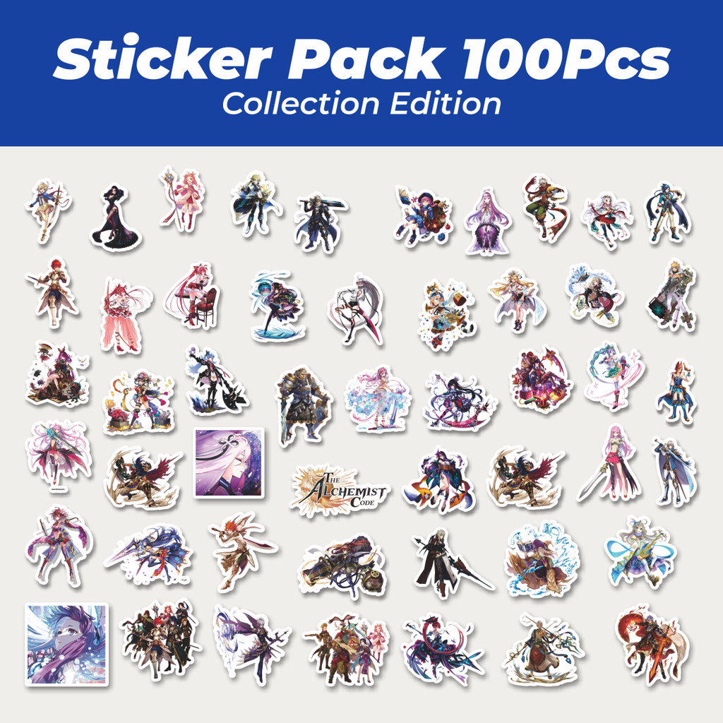 

Hot Stiker Game Series Alchemist Code Character Mix Lucu Anti Air Stikers Berperekat Waterproof Sticker Decal Buat Motor Helm Buku Journal Koper Casing HP Laptop Botol Minum