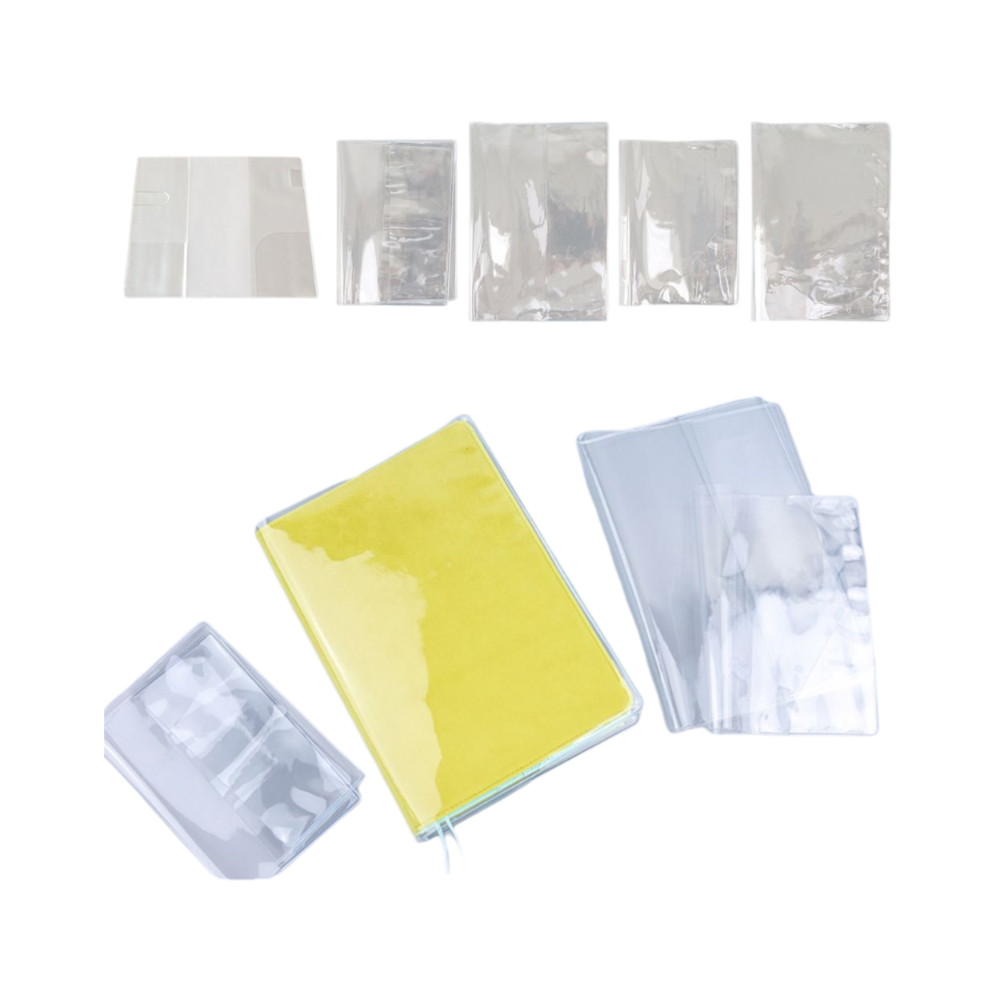 

Durable A5/A6 Notebook Protective Sleeve Transparent PVC Book Cover Waterproof Binder Protective Cover Diary