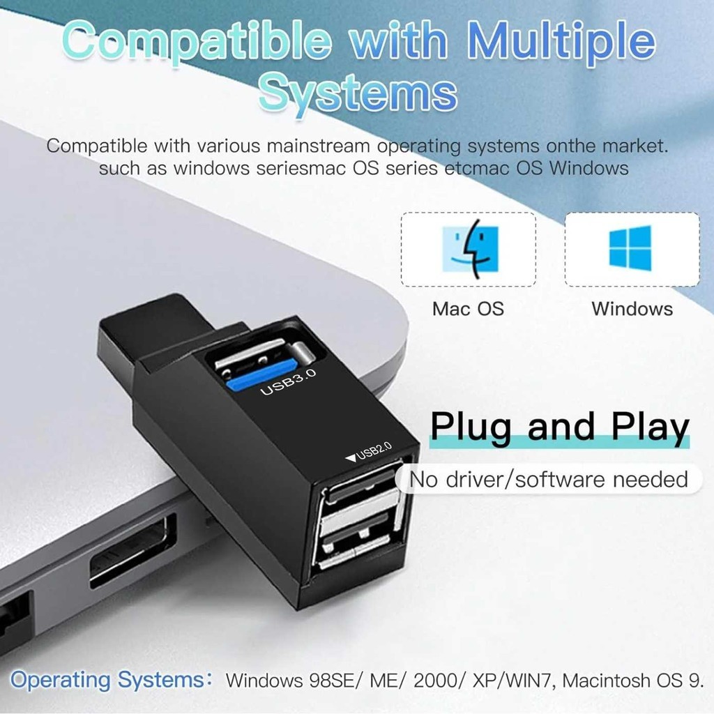 ANDEASTR  Mini Super Speed USB 3.0 Hub - Y-2153
