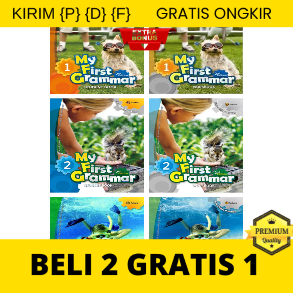 

{P} {D} {F} My First Grammar Student Book & Workbook 1 2 3 / 2nd Edition