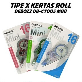 

( 1 Pcs ) Tip-Ex Kertas / Correction Tape Kertas Ukuran Mini Warna 16 Meter Debozz CT-005