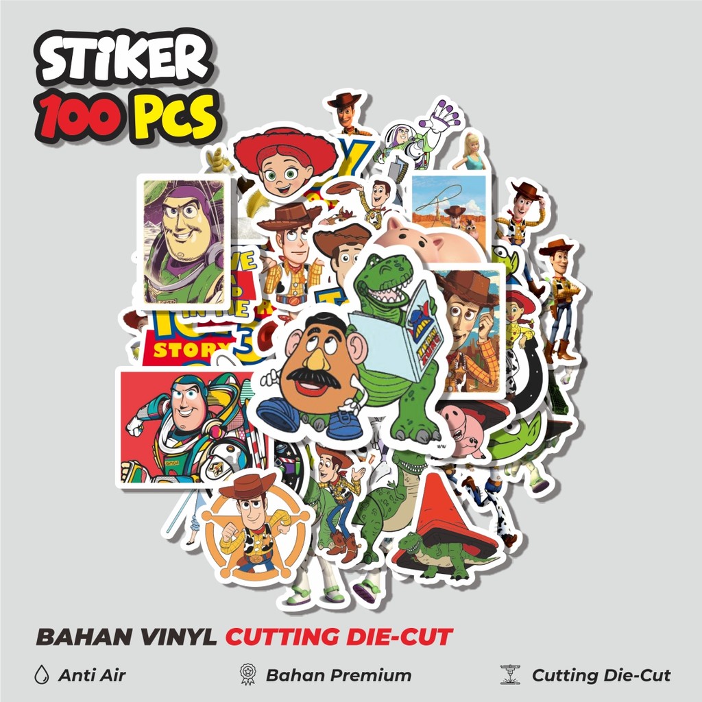 

Terbaru! 50 pcs Stiker Disney Series Toy Story Karakter Mix 2 Dekorasi Lucu Kreatif untuk Notebook, Skateboard, HP