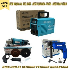 Paket ( 3 ) Item - Mikayo Mesin Las + Gerinda + Bor 13mm Biasa ZX2902