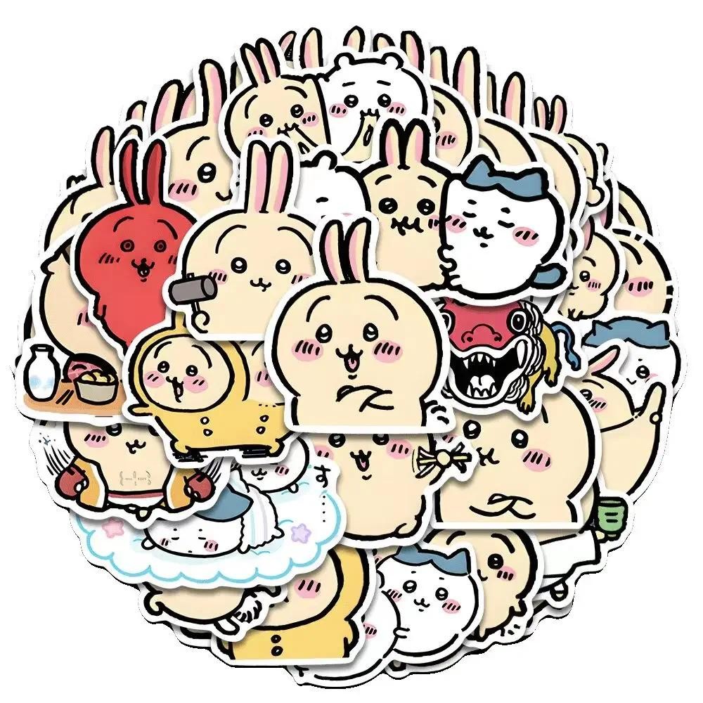 

45pcs Chiikawa Rabbit Usaki Stickers Cute Handbook Stickers Two-dimensional Peripheral Kawaii Stickers Waterproof DIY