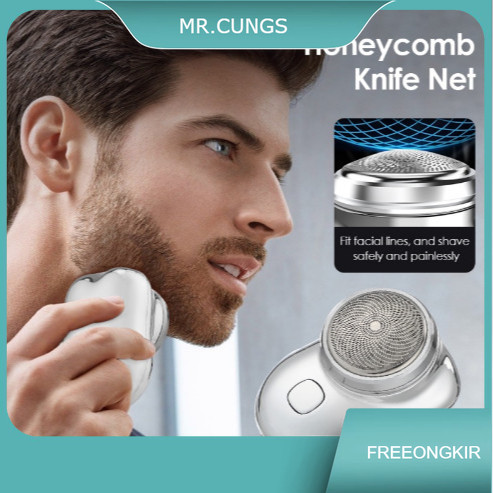 060 Alat Cukur Rambut Elektrik Mini Waterproof Alat Cukur Elektrik