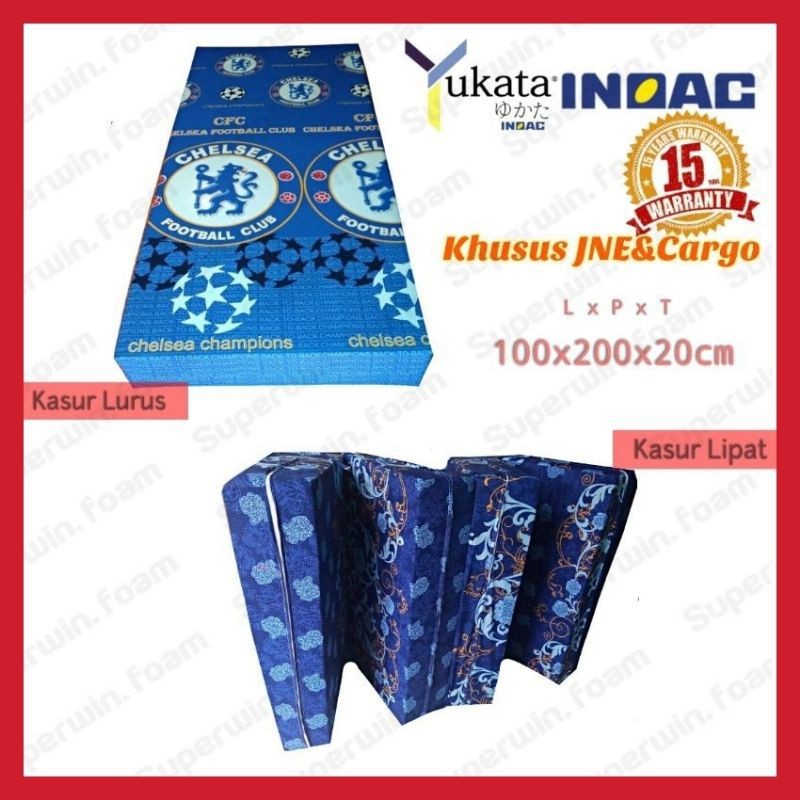Kasur Busa [100x200x20cm] Yukata D24 Garansi 15th | Sofabed | Kasur Lipat | Kasur Inoac