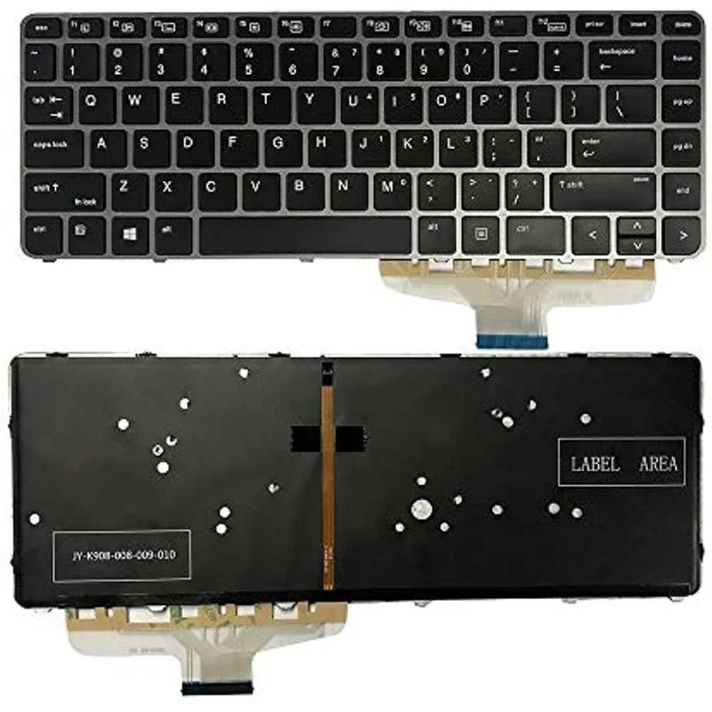 Laptop Backlit US Keyboard Replacement for HP Elitebook Folio 1040 G3 818252-001 844423-001 9Z.NCHBQ