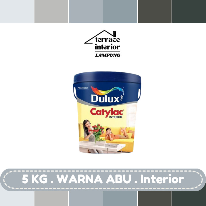Cat Tembok Dulux Catylac Interior Warna Abu 5KG
