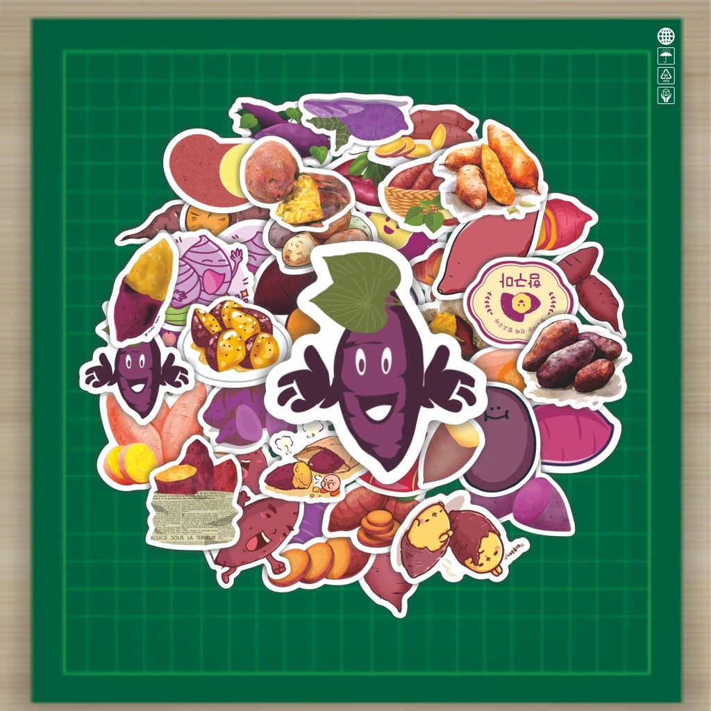 

HOT 50 PCS STIKER Stiker Tanaman Ubi Stiker Fashion Cars Decal Dingin Kartu Album Custom Vinyl Anti Air- Sticker Aesthetic Buku Journal Koper Casing HP Tablet Laptop Helm Motor Botol Minum