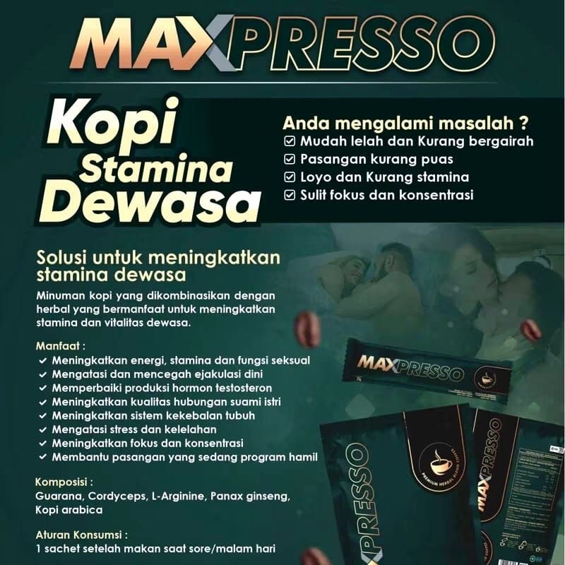 

Maxpresso HWI original BPOM, Kopi Kesehatan
