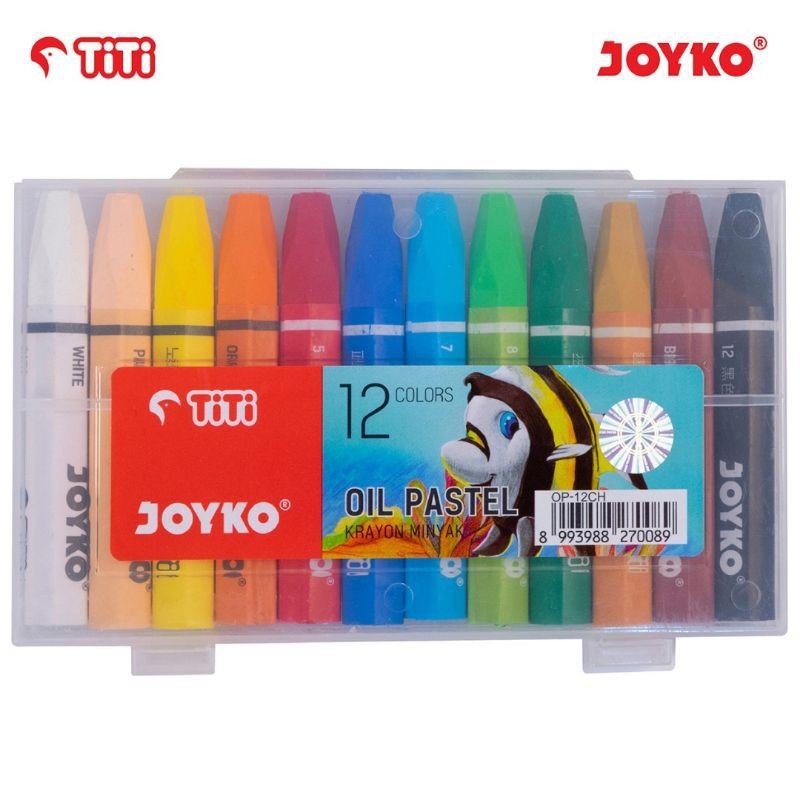 

Crayon Joyko/Oil pastel Joyko 12 warna Hexagonal Op-12CH ( 1 set )