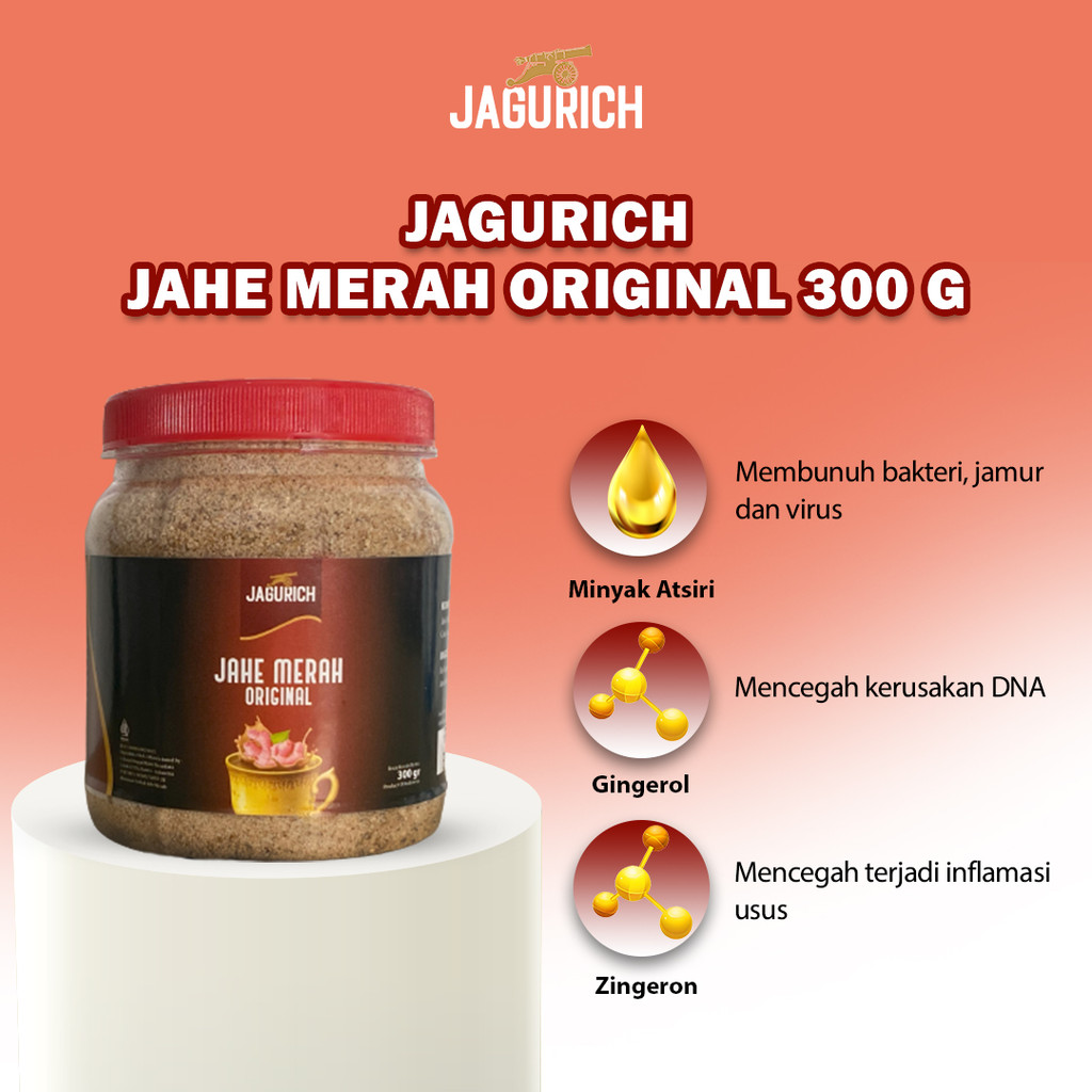

JAGURICH Jahe Merah Original Toples 300 Gr