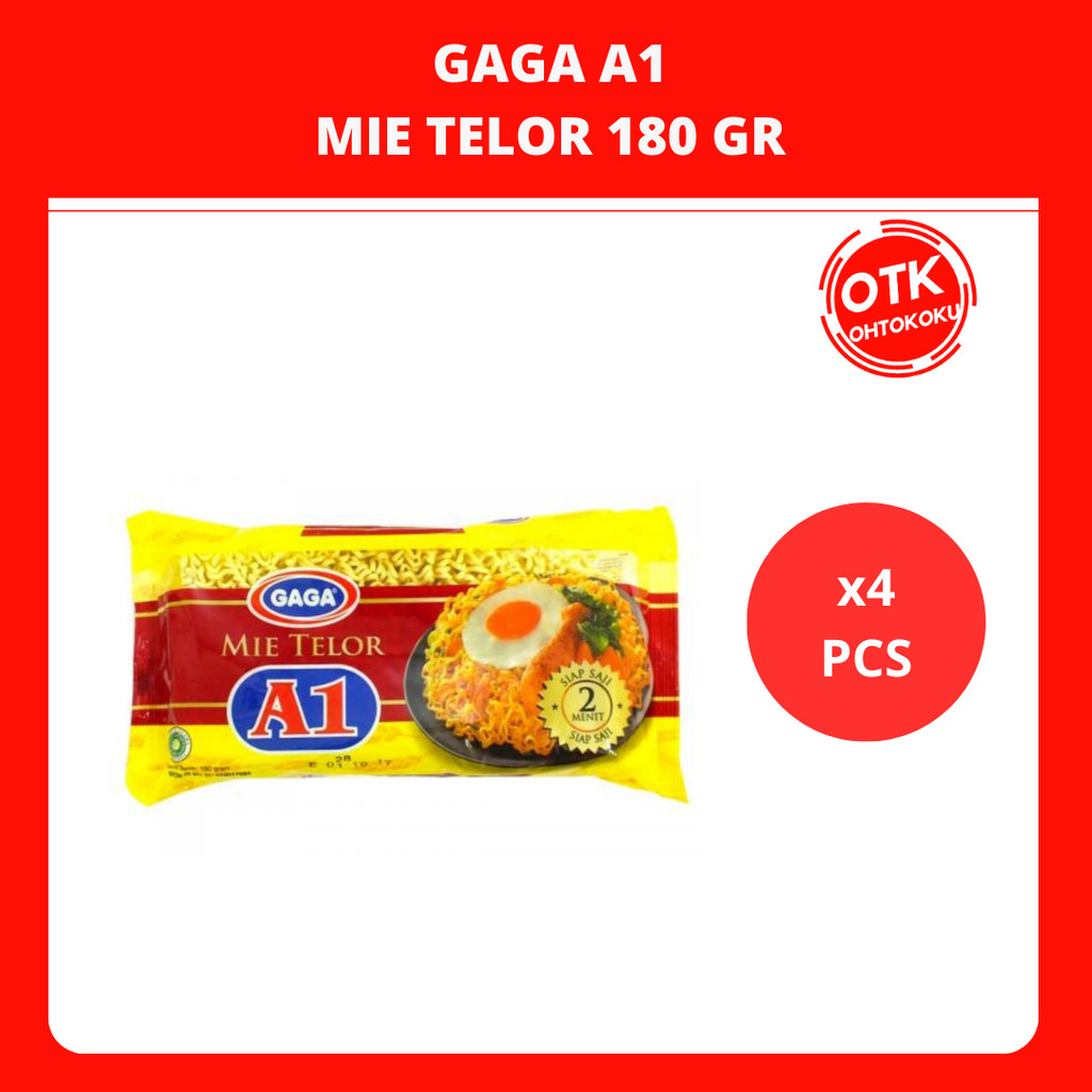 

Gaga A1 Mie Telur Mie Telor 180 gr x 4 pcs