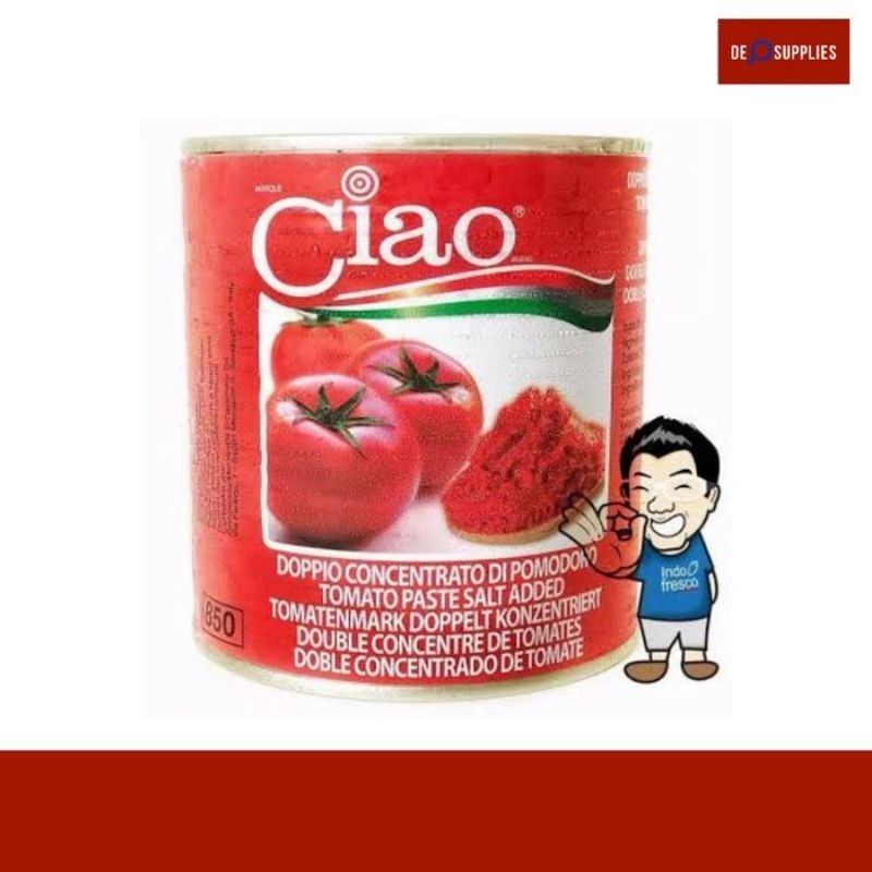 

Ciao Tomato Paste 28/30 800gram Pasta Tomat Italy Pizza Italia