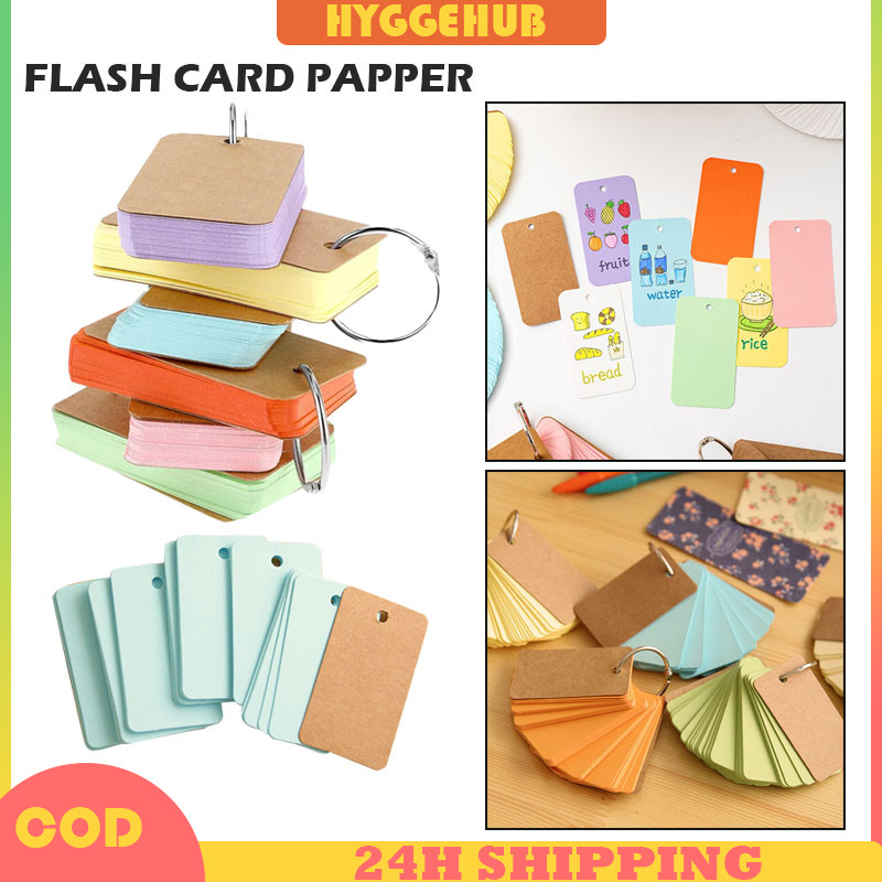 Magic Card Polos Memo Notebook Ring Besar/Memopad Flash Card/Flash Card Polos Edukasi Belajar Anak