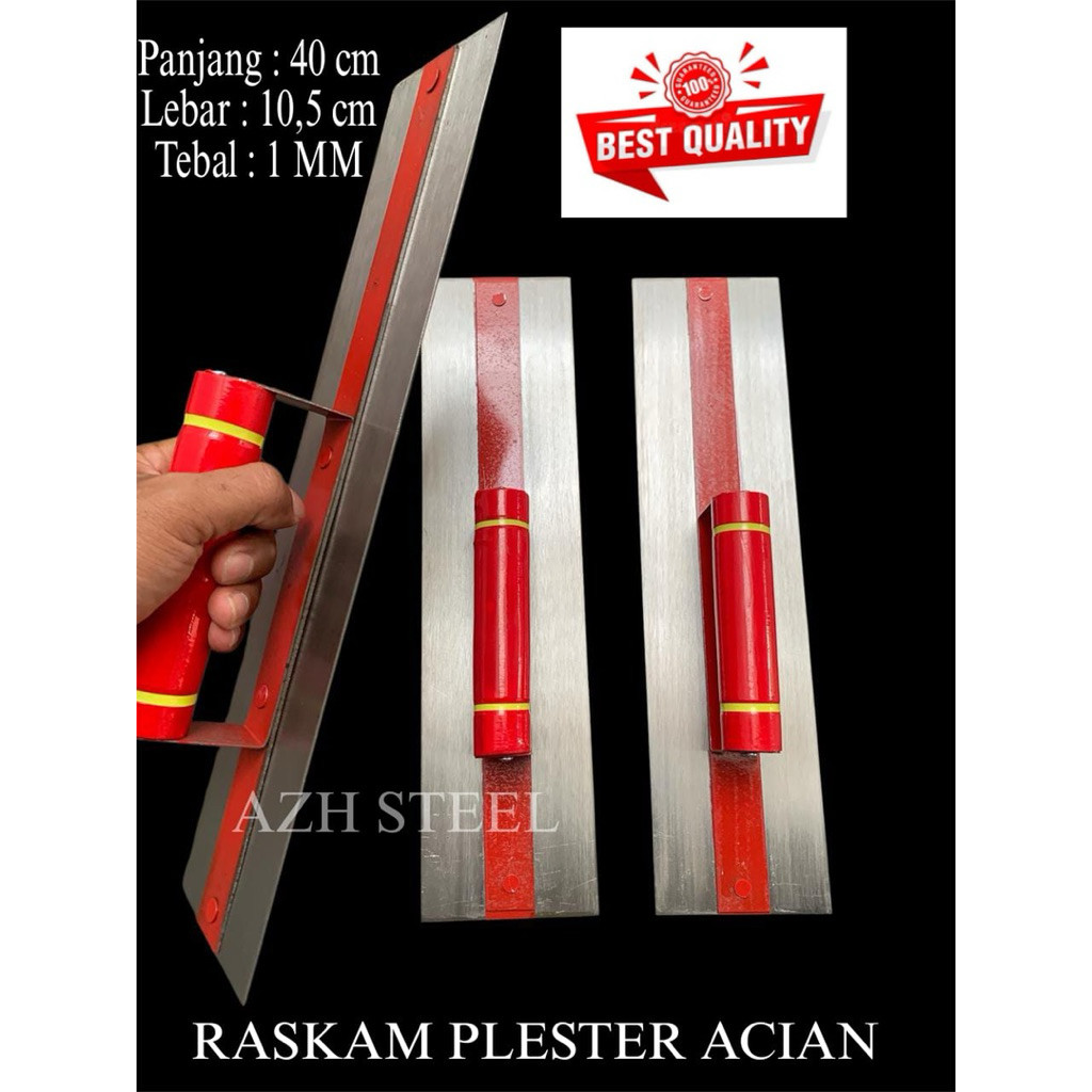 ROSKAM RASKAM 40CM DAN 60 CM BESI BAJA POLOS ROSKAM PLESTER ACIAN TEMBOK