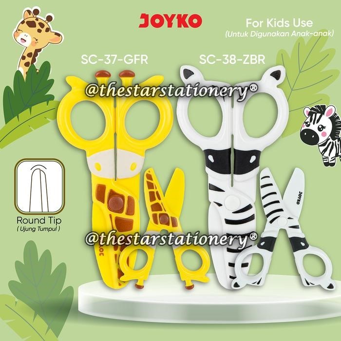 

(1 Biji) GABUNGAN Gunting JOYKO SC-37-GFR SC-38-ZBR / JOYKO Scissors Gunting SC-37 SC-38 (1 Biji)