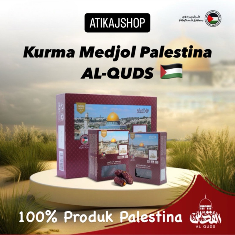 

Kurma Medjol Palestina ALQUDS Jumbo Premium Lamico Al-Quds Medjoul Medjool STOK TERBARU ORIGINAL