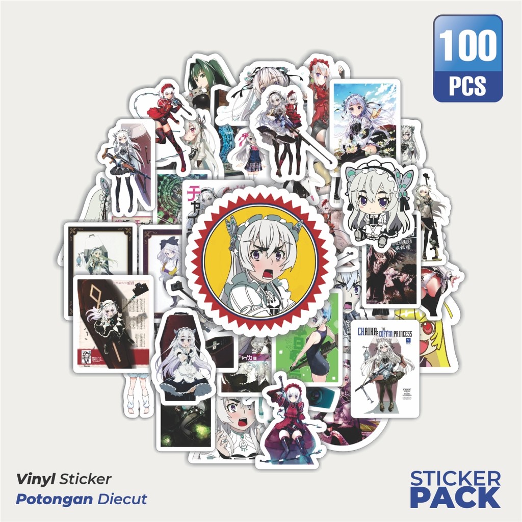 

100 PCS STIKER Stiker Anime Series Zero no Tsukaima (The Familiar of Zero) Waterproof Aesthetic- Untuk Laptop, Motor, dan Helm - Paper Stationery Pack