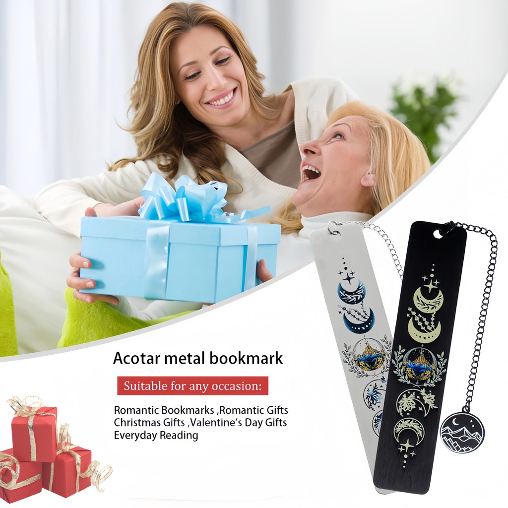 

Acotar Mountain Moon Metal Bookmark Romantic Gifts Birthday Gifts Acotar Gifts for Friends Wives Bookworms Bookaholics