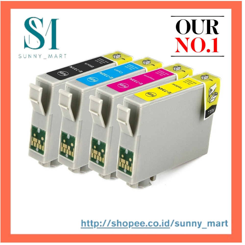 BLOOM compatible FOR Epson T0731N BK Black ink cartridge TX300F TX550W TX510FN TX600FW TX103 TX113  