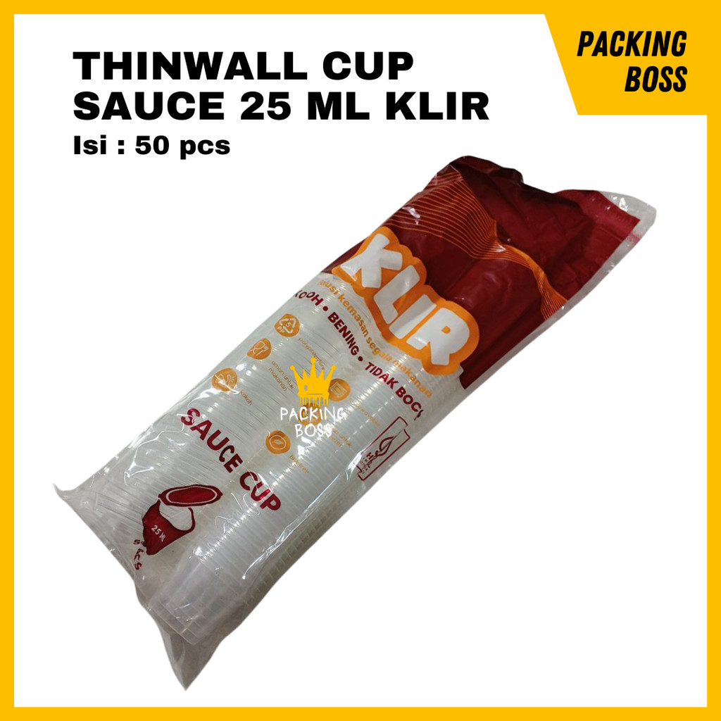 Thinwall Cup Sauce 25 ml KLIR (50 pcs)