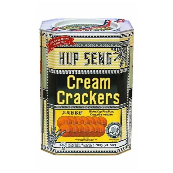 

Hup Seng Crackers Kaleng Biscuit Kreker Sugar Crackers / Cream Crakers 700gr
