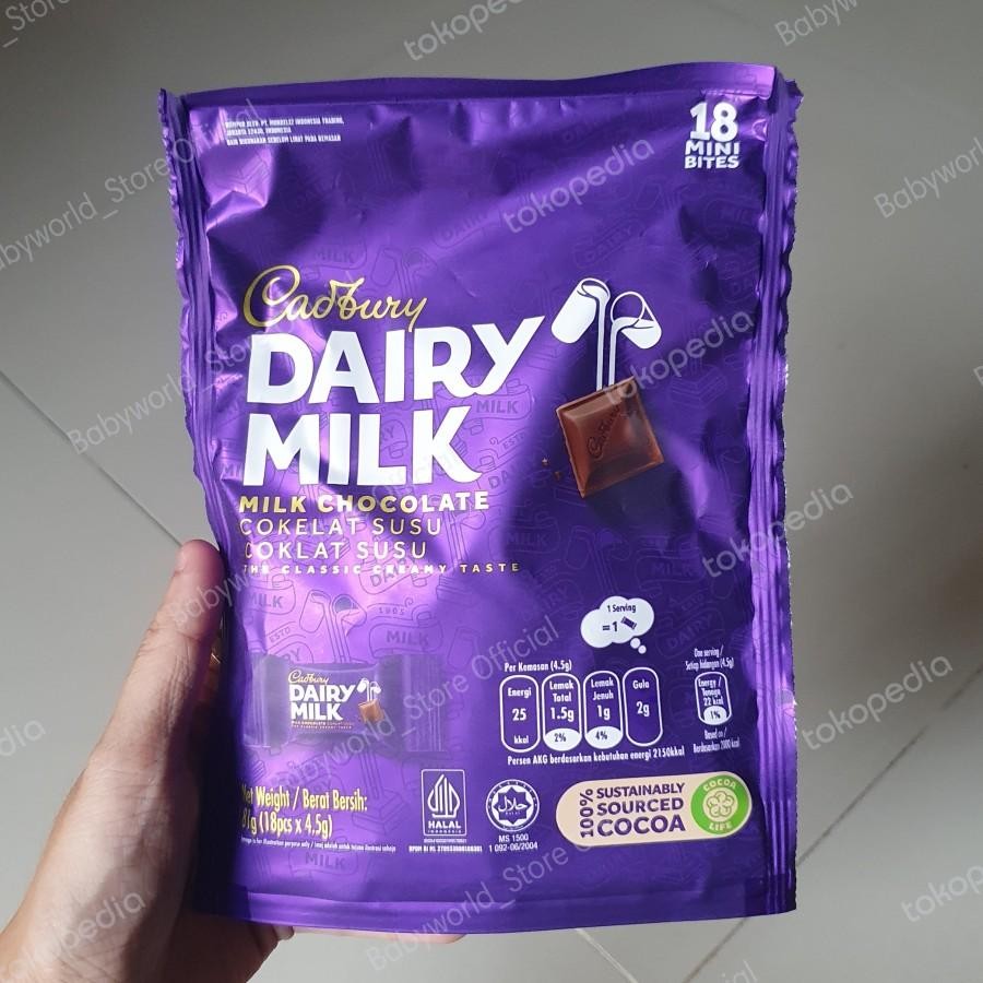 

Cadbury Dairy MilkChocolate Mini Bites Coklat Import 81gr