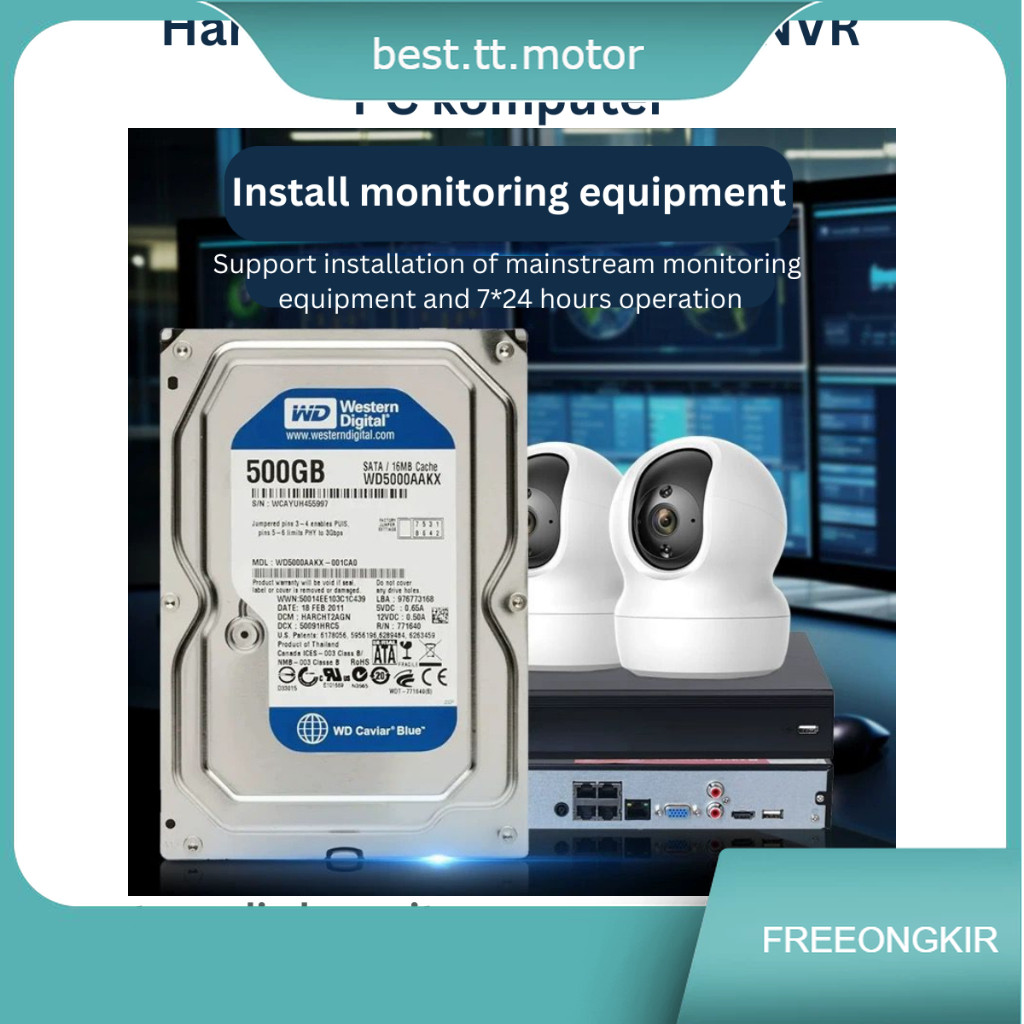 Hardisk 500GB / 1TB / 2TB / 3TB HDD Surveillance -Hardisk Internal 3,5" For Cctv hardisk PC 3.5inch 