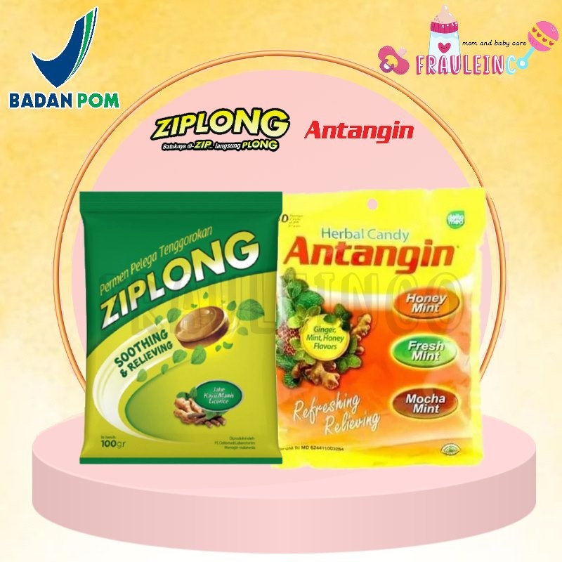 

*FRAULEINCO* Ziplong Bag isi 50 - Antangin Permen Pereda Tenggorokan