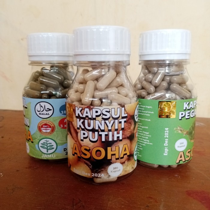 Kapsul Kunyit Putih isi 200 ASLI .ALAMI. ORGANIC ASLI