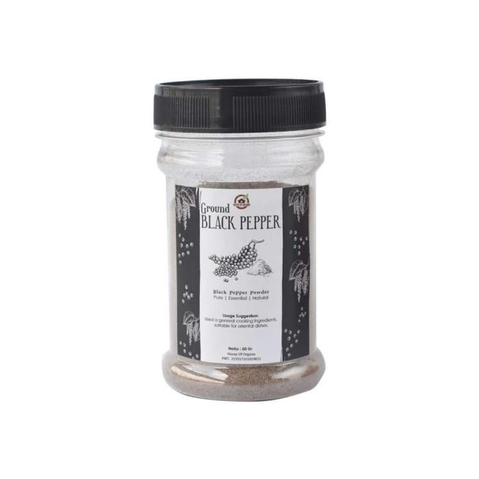 

House Of Organix Ground Black Pepper Lada Hitam Halus 60 Gr - TC