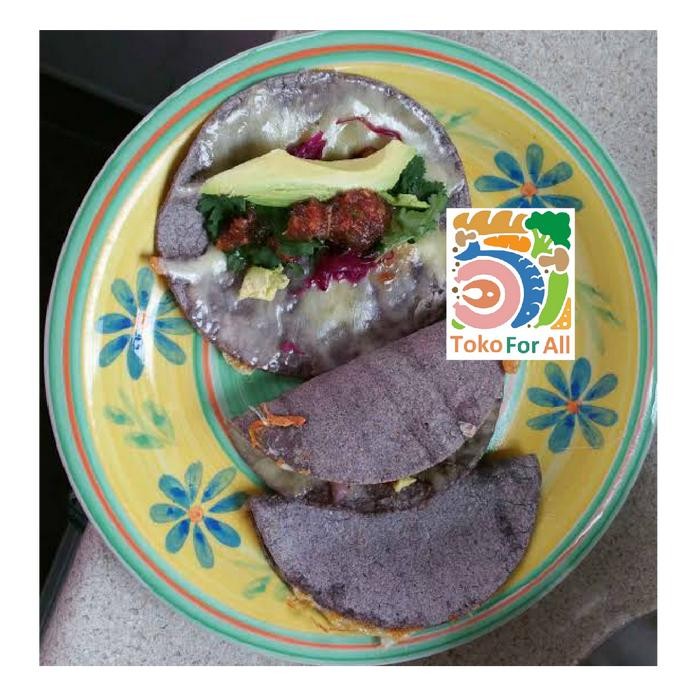 

TACO - Blue Corn Flour Tortilla 20 cm FROZEN TANPA PENGAWET - Hijau, 20cm