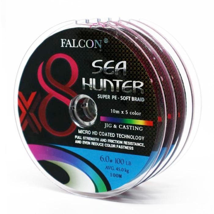 Senar  PE X8 Falcon Sea Hunter 100M connecting - Pe 6.0