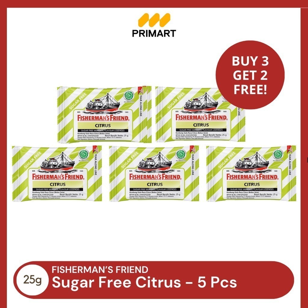 

Fisherman's Friend Citrus 25gr Buy 3 Get 2 Free