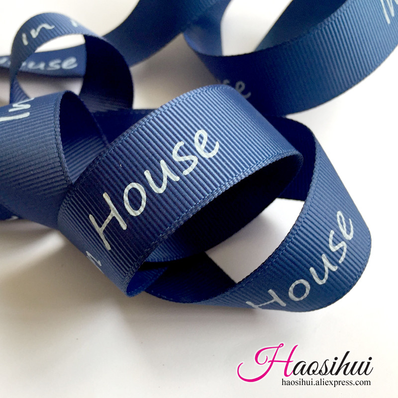 

1''(26mm) Personalized Ribbons Custom Grosgrain Private Logo Printed Gift Package Decoration 100yards/lot
