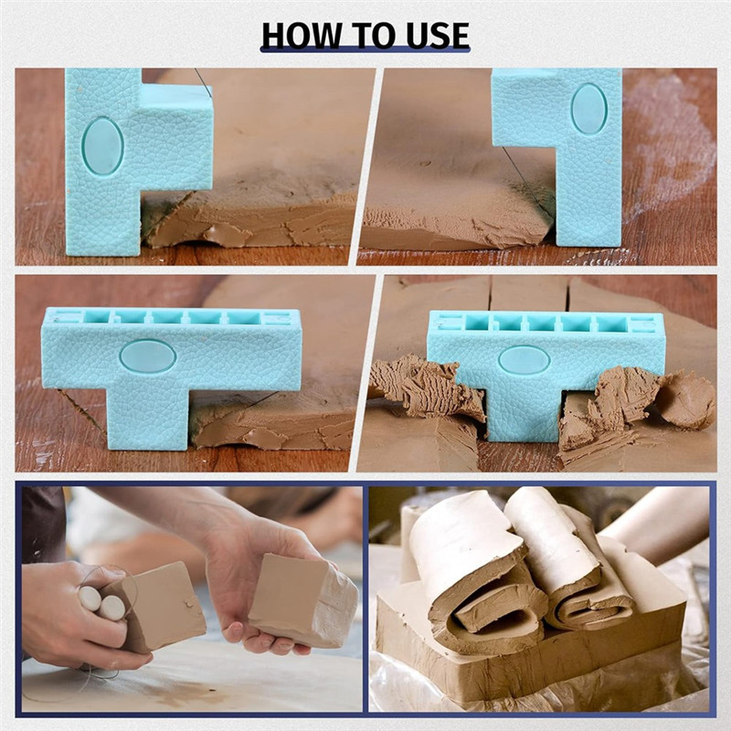 

B45C For Pottery Angle Cutter 2 Pcs Steel Wire Bevel Cutting Tool Clay Trimming Tool For Pottery