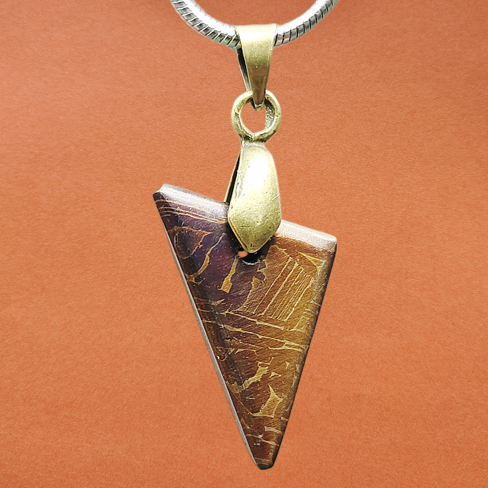 Iron Meteorite Necklace Jewelry Muonionalusta Meteorite Pendant Natural Meteorite Material Specimen