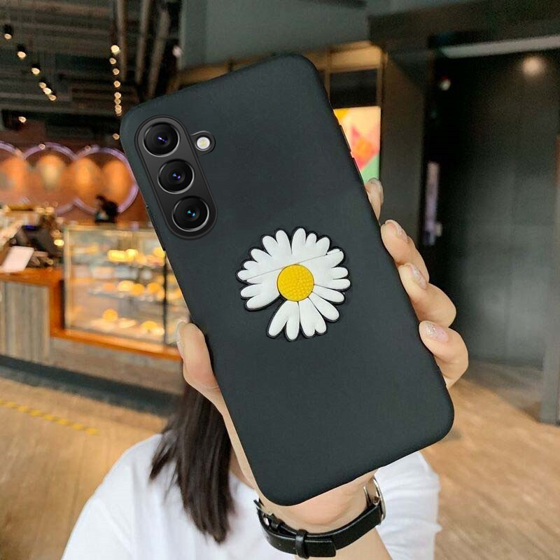 For Galaxy A07 A17 A57 A37 Case Fashionable cartoon chrysanthemum Stand dustproof smooth For Samsung