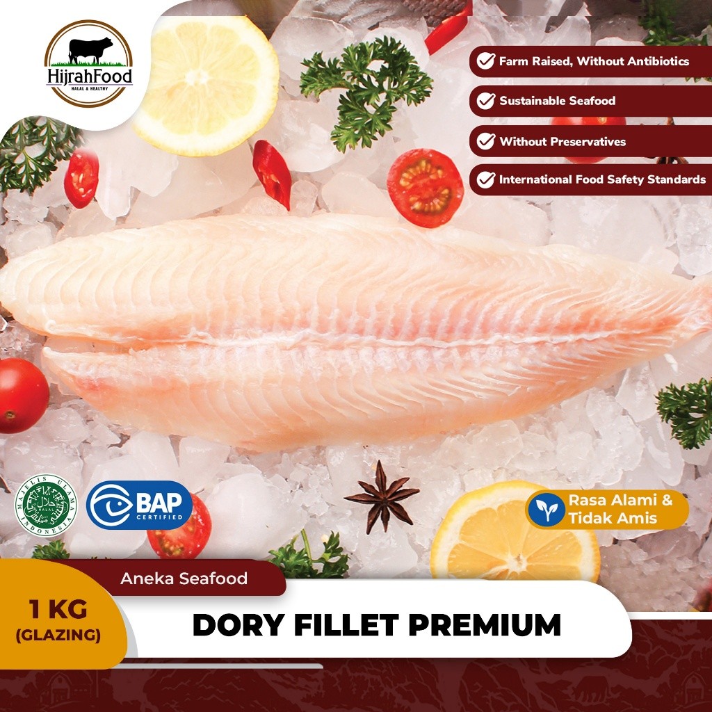 

Seafood Lovers Dory Fish Fillet Premium Ikan Dori Patin Pangasius 1 kg