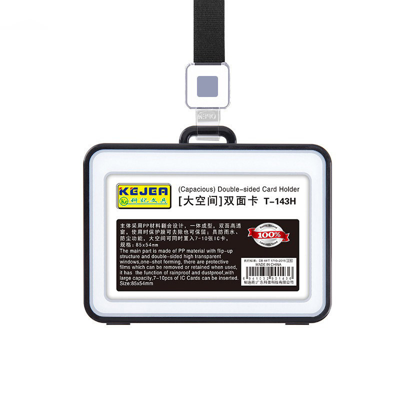 

Name Tag ID Card Transparant Gantungan Kartu Nama 2 Sisi ID Pemegang Kartu Nama Bisnis