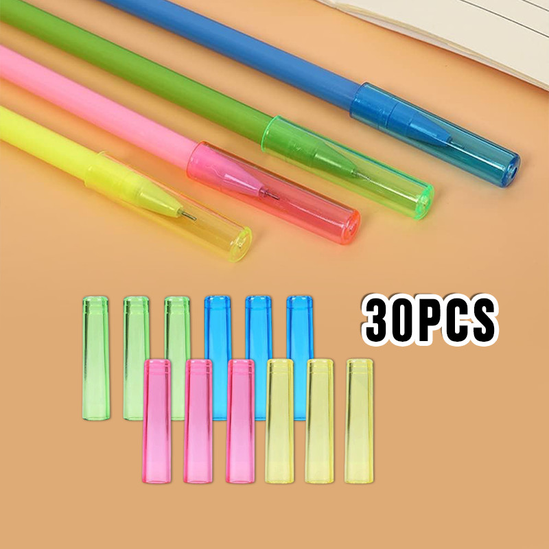 

30pcs Tutup Pelindung Pensil / Tutup Pensil Polos / Pelindung Ujung Pensil