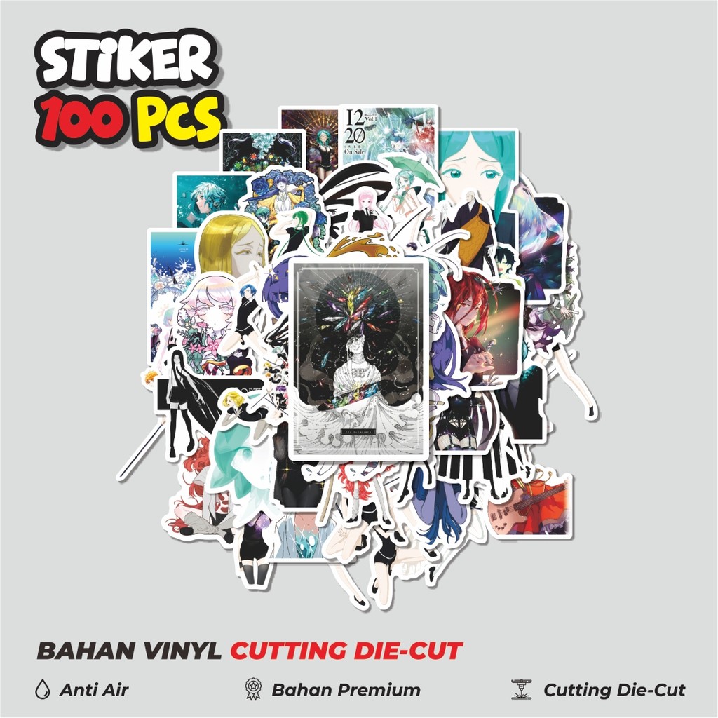 

Terbaru! 50 pcs Stiker Anime Land Of The Lustrous Char Mix 01 Dekorasi Lucu Kreatif untuk Notebook, Skateboard, HP