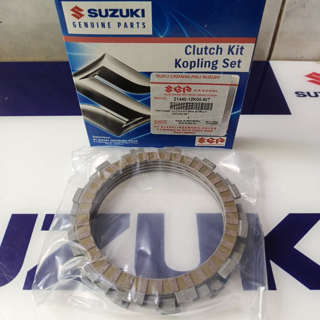 SATU SET 5 PCS  KAMPAS KOPLING SUZUKI SATRIA FU FI 150 ORIGINAL SGP 21440-12K00-KIT